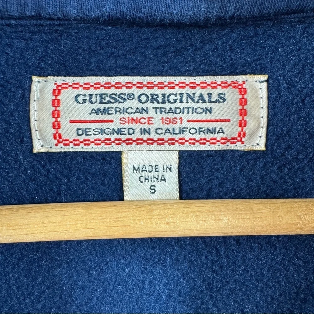 GUESS Originals American Tradition Navy Hoodie Size Small